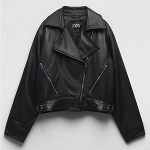 ** LIMITED EDITION** Cropped Zara Moto Jacket